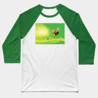 Flight of the Bumblebee Illustration Baseball T-Shirt